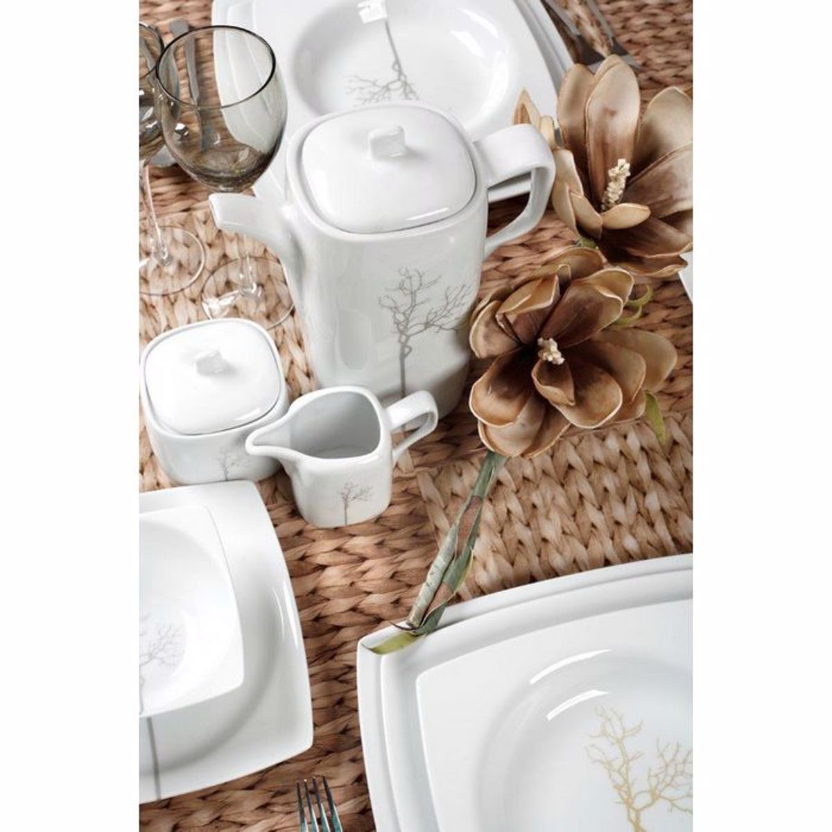 Cryspo Trio Flitzani Tsagou Porselanis 250cc me Piataki 'KYOTO CHAMPAGNE' 5528816C